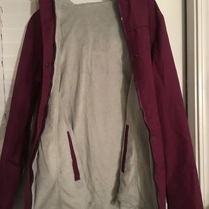 Woman’s coat jacket purple